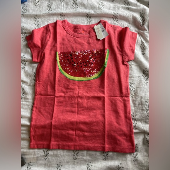 Girls pink j crew watermelon shirt - Picture 1 of 1